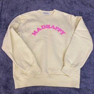 Madhappy Cooper Midweight Crew Neck Light Yellow Sweatshirt M